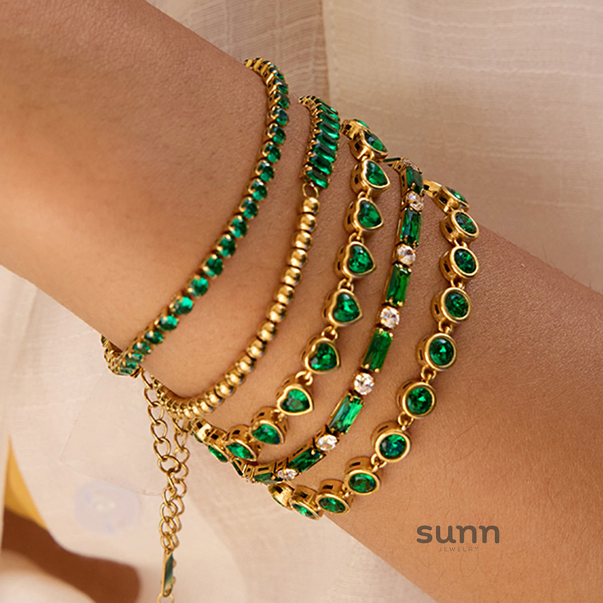 Rosita Zircon Heart Bracelet [84GNYHQU]
