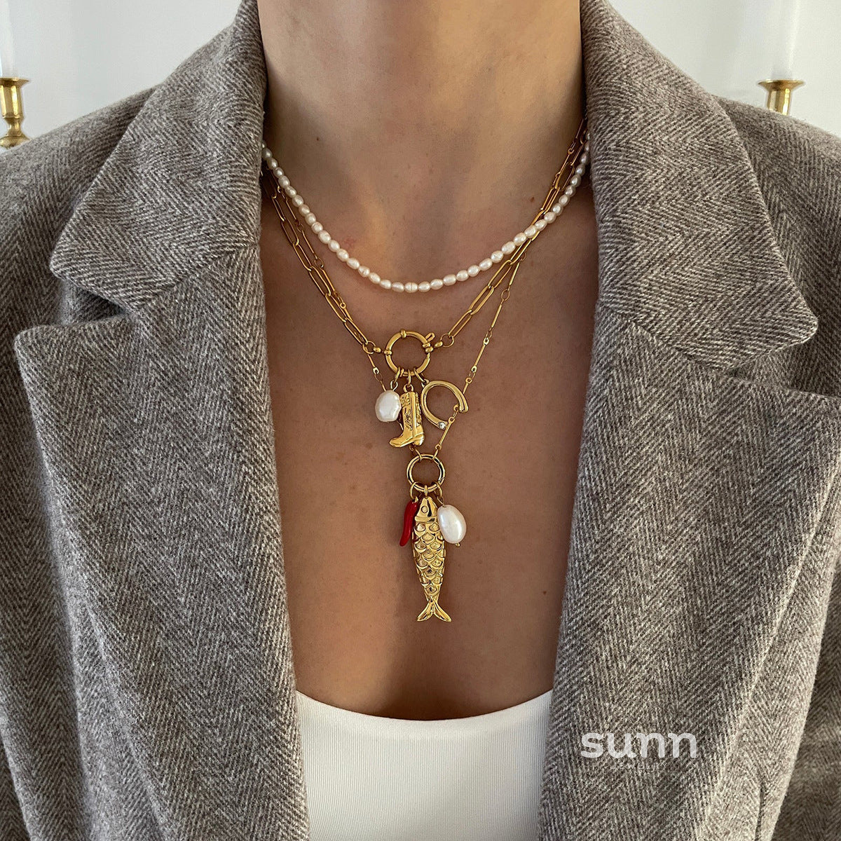 Rosslyn Customizable Chain Necklace [53SLM39B]