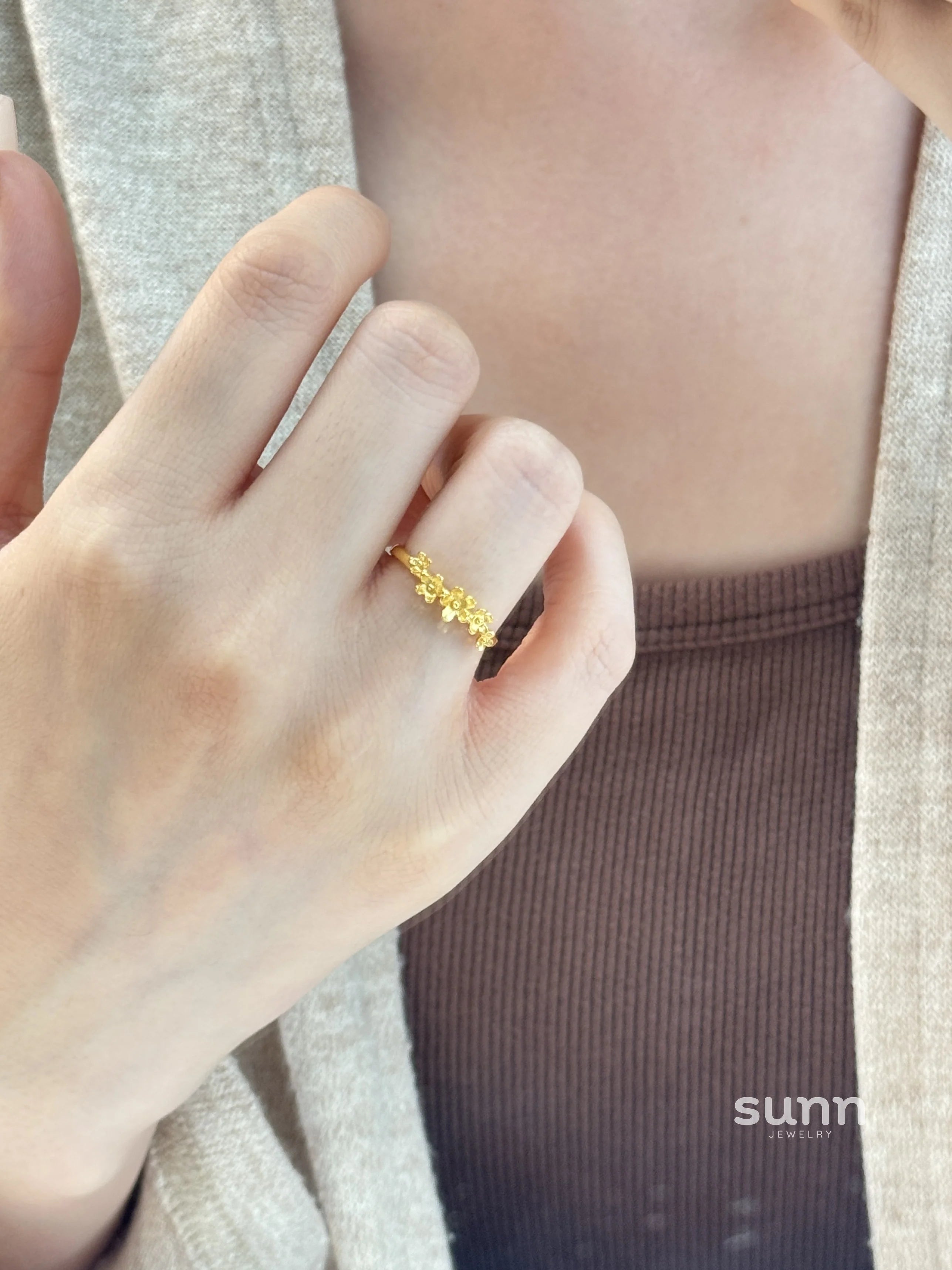 Rowena Gold Osmanthus Ring