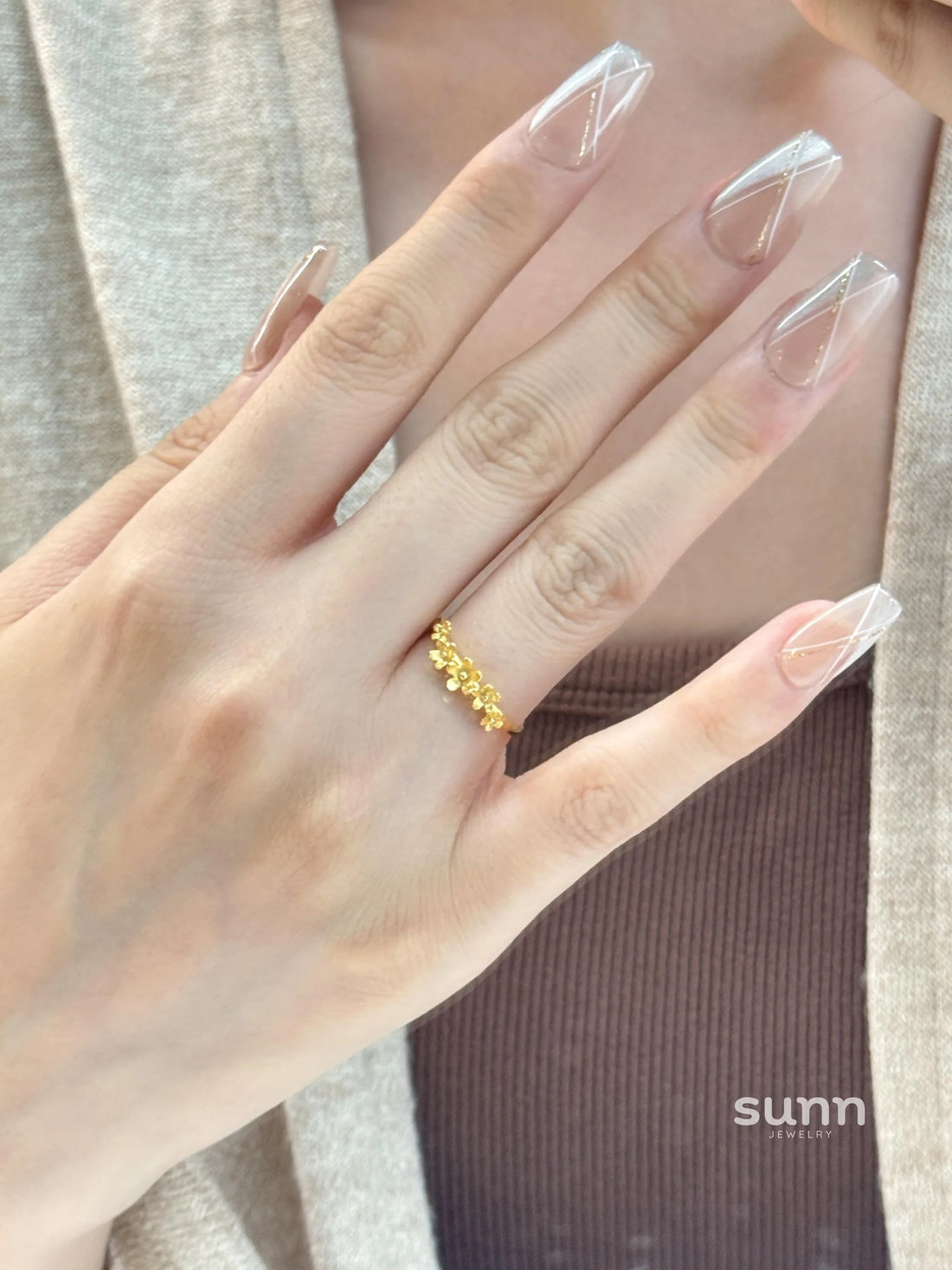 Rowena Gold Osmanthus Ring