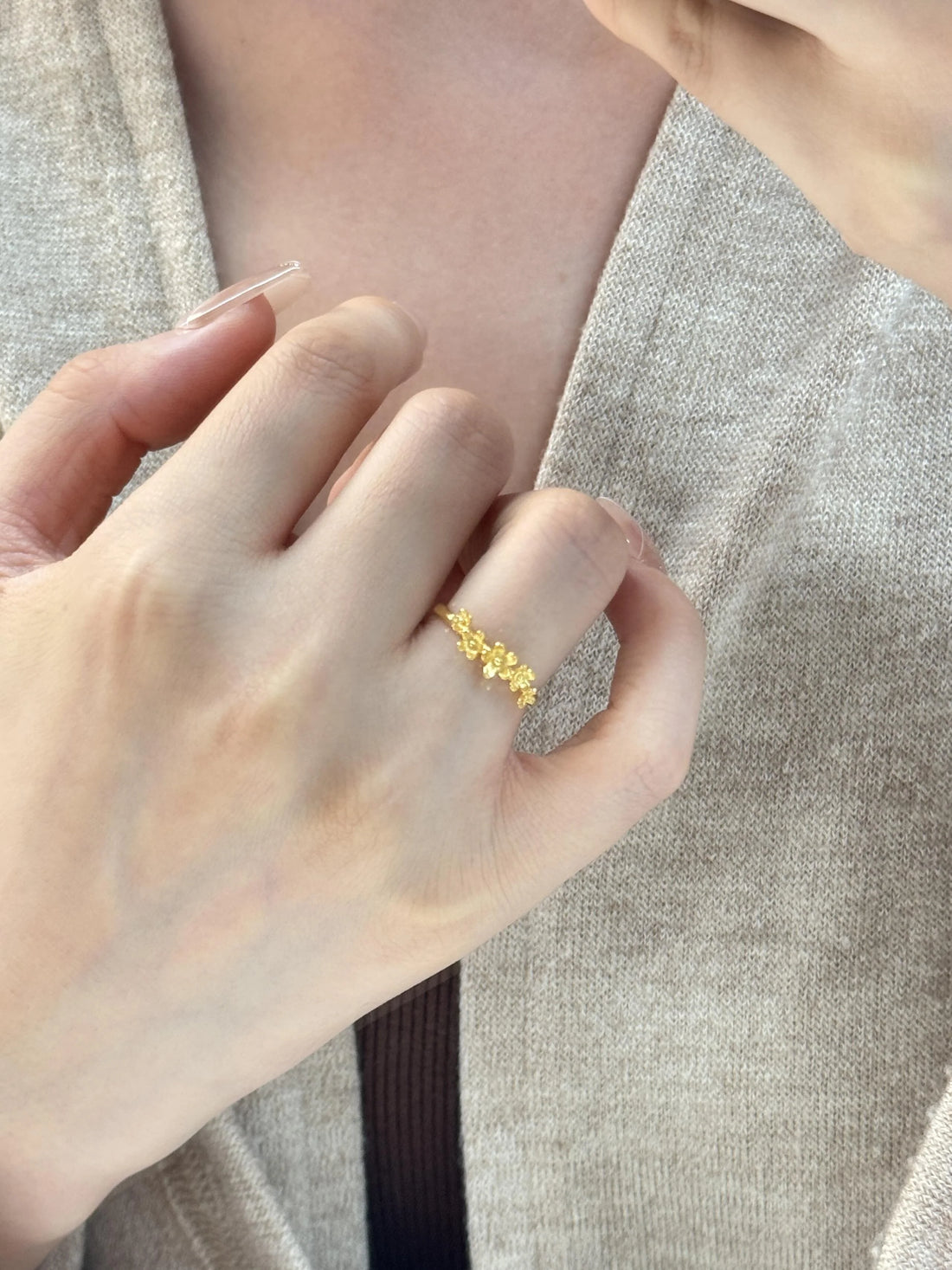Rowena Gold Osmanthus Ring