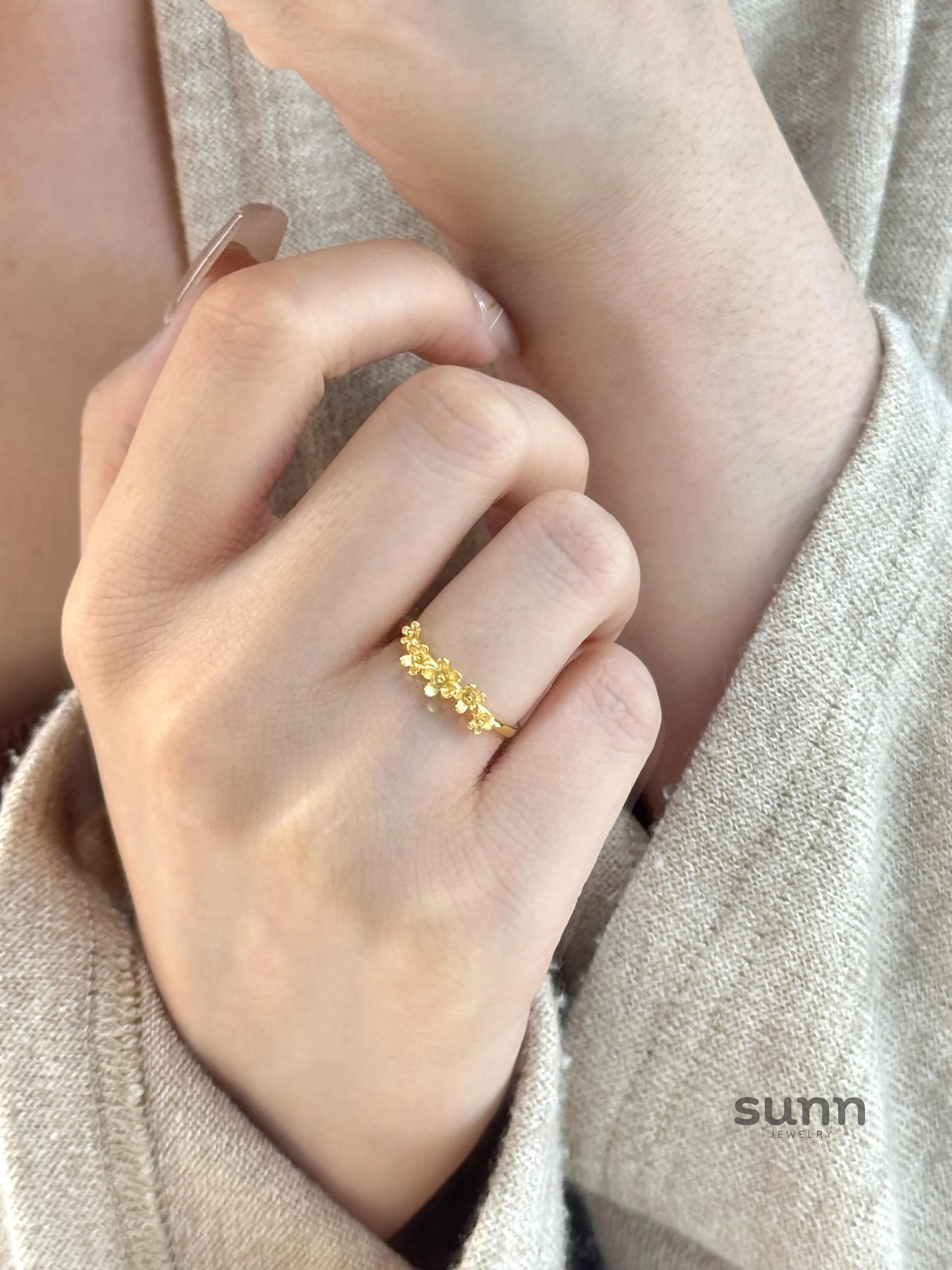 Rowena Gold Osmanthus Ring