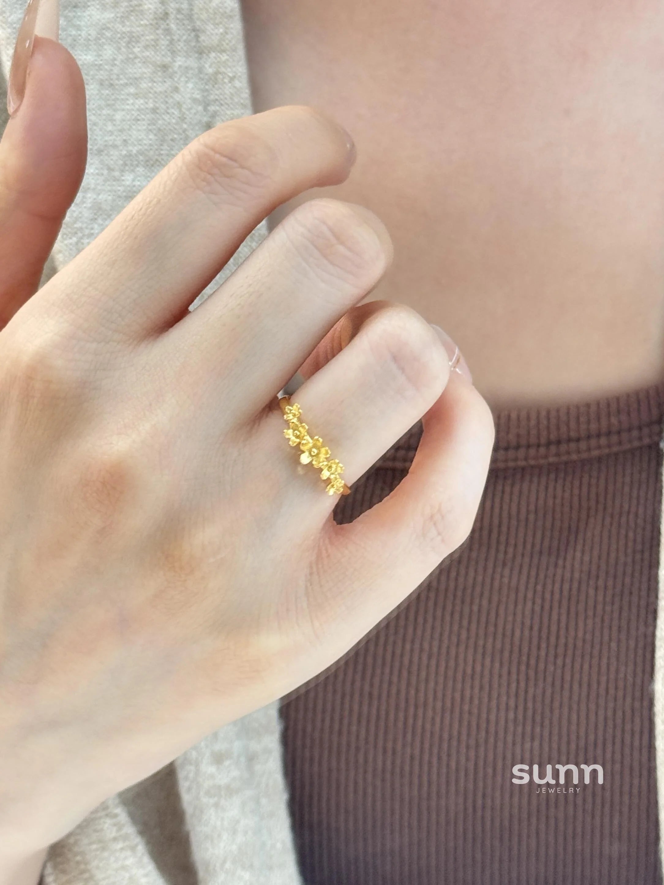 Rowena Gold Osmanthus Ring