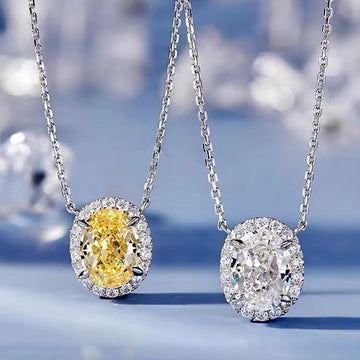 Rowynn Oval Moissanite Necklace [BWI0KUJK]