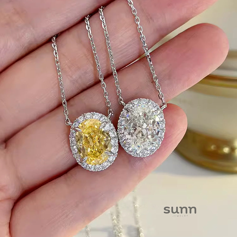 Rowynn Oval Moissanite Necklace [CKALKUR5]