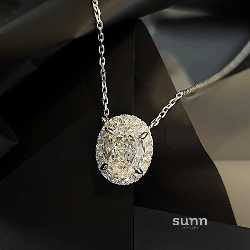 Rowynn Oval Moissanite Necklace [I7W0DBNW]