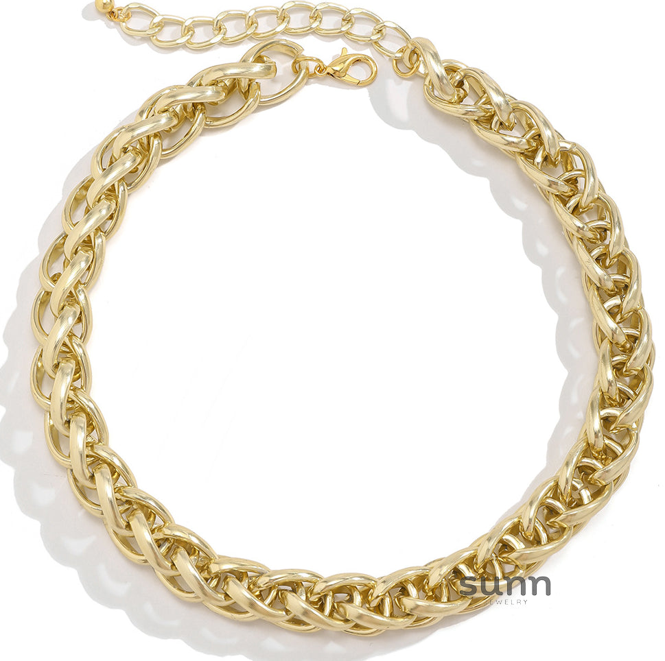 Royale Twisted Chain Necklace [QW1FD0DS]