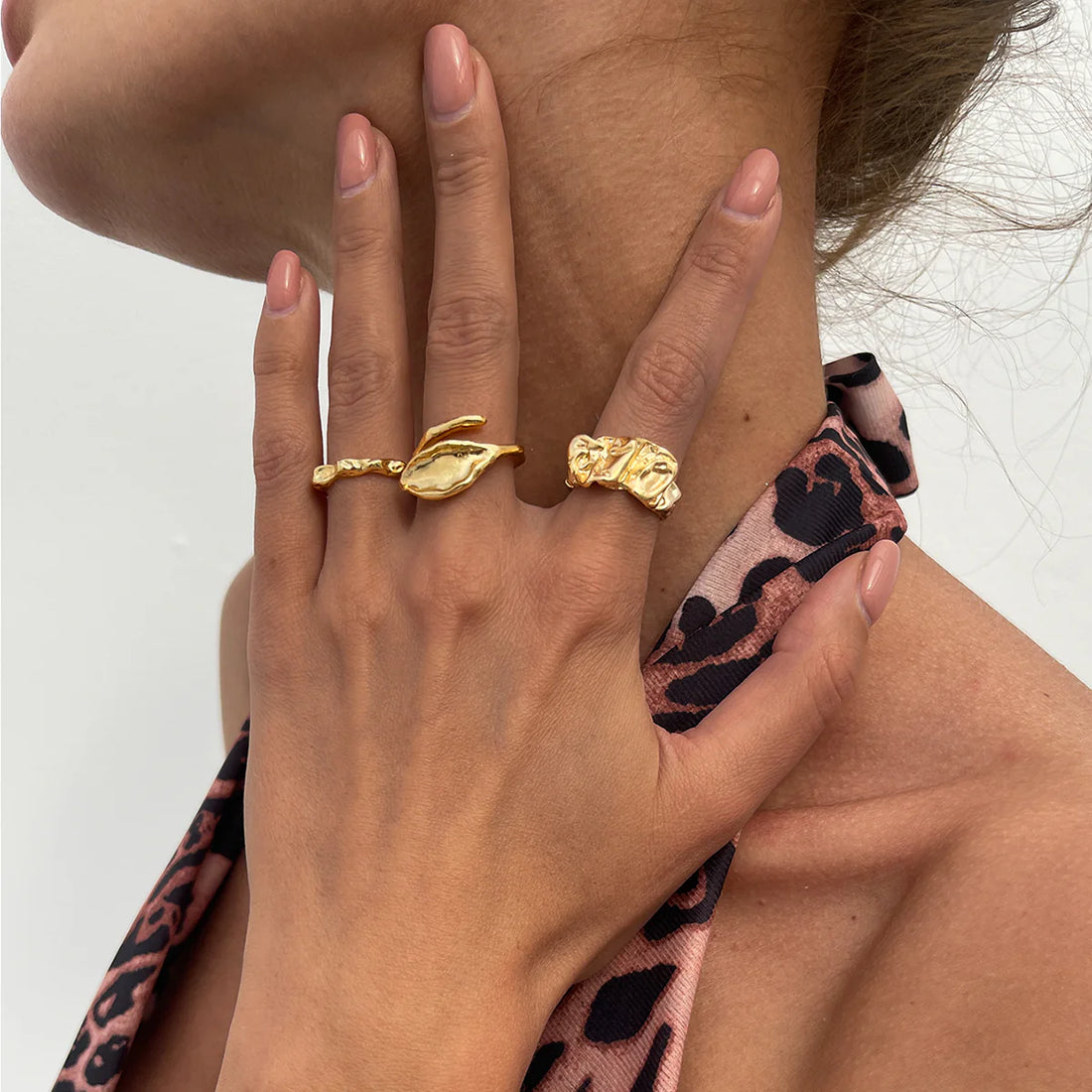 Rubie Stackable Open Ring Set
