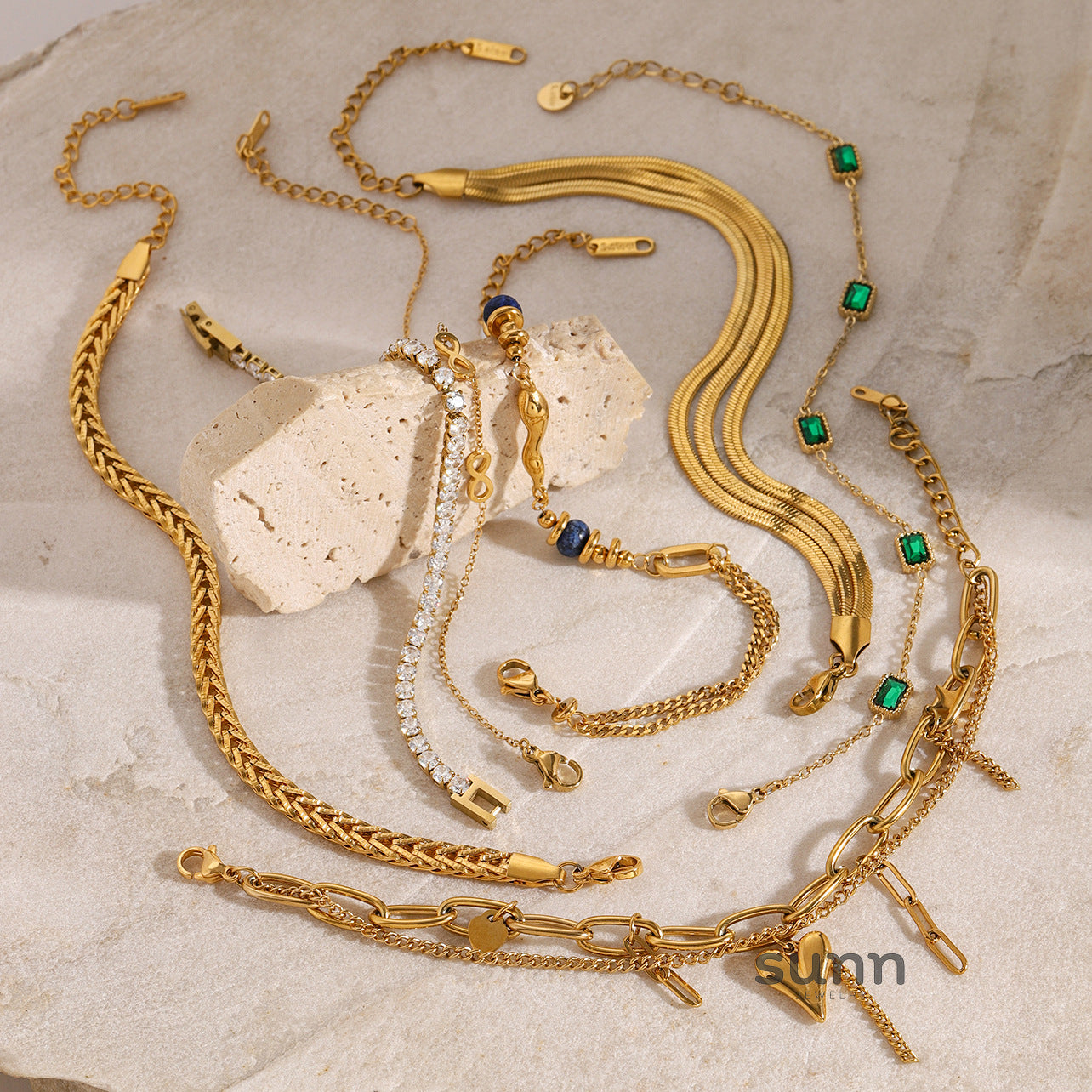 Ruwayda Pearl Zircon Bracelet [EIX41AJ0]