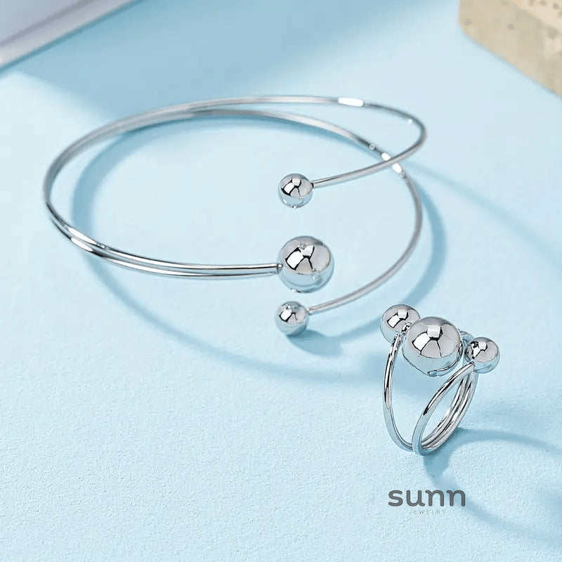 Ryann Layered Ball Jewelry Set