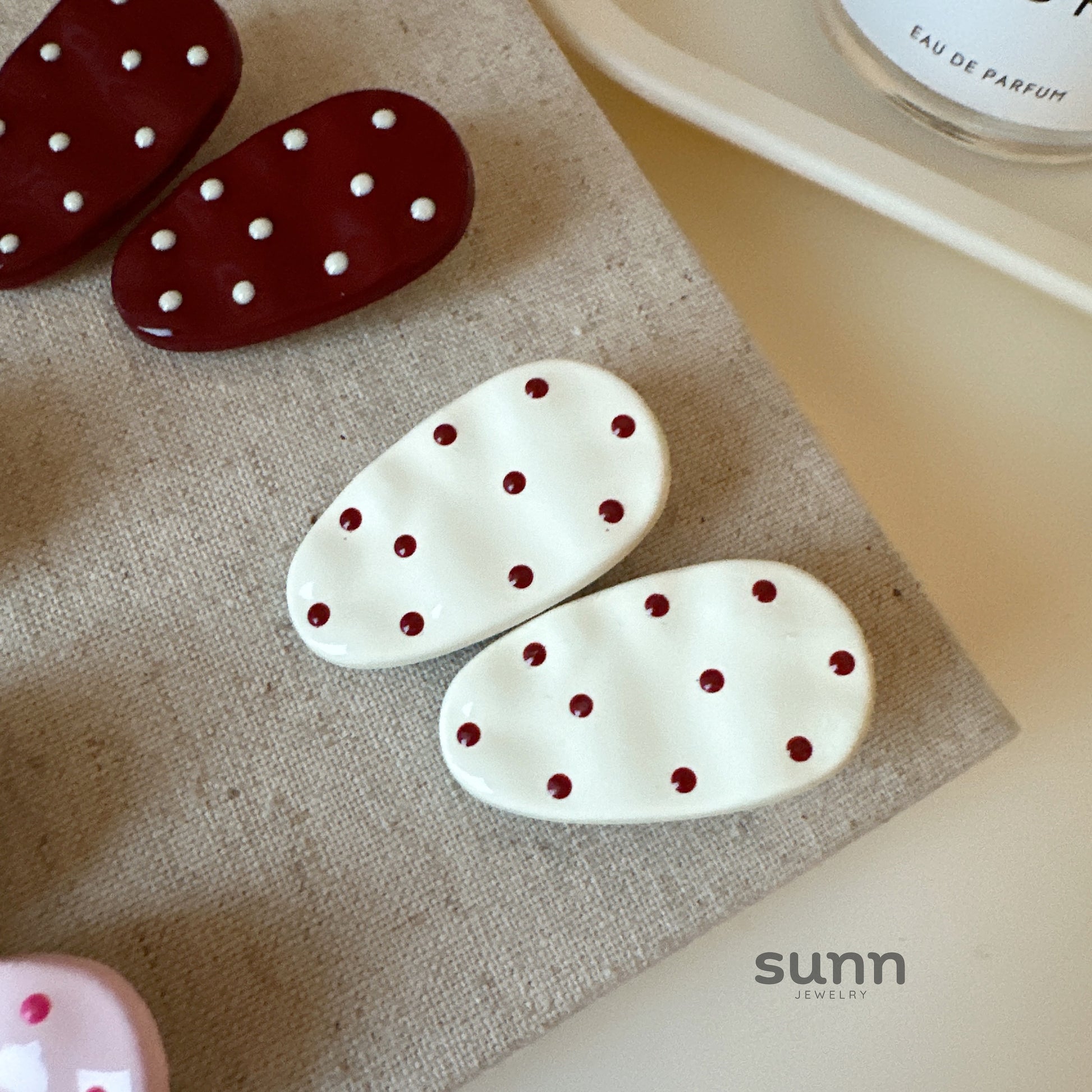 Ryann Polka Dot Hair Clip [2KGUTEYQ]