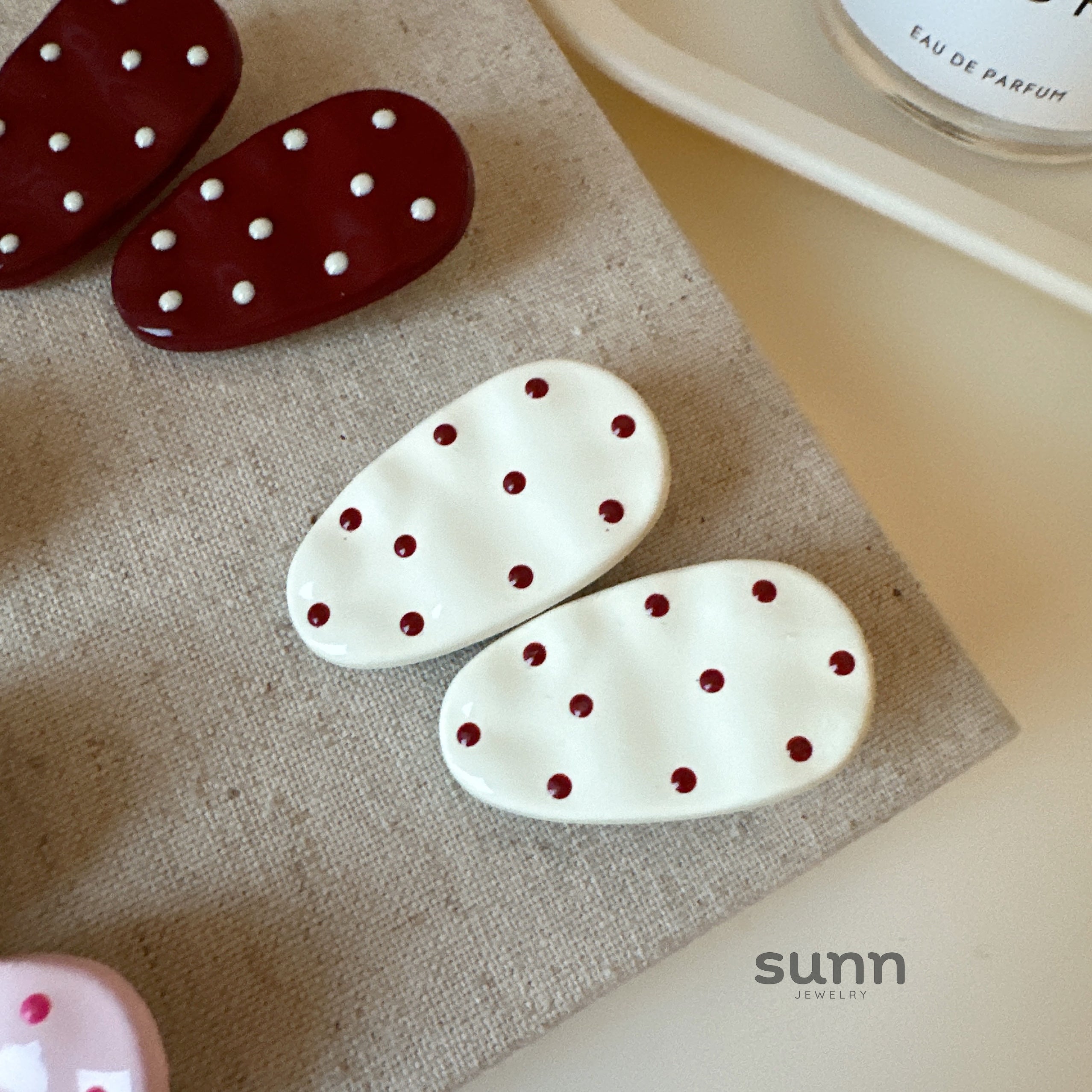 Ryann Polka Dot Hair Clip [2KGUTEYQ]