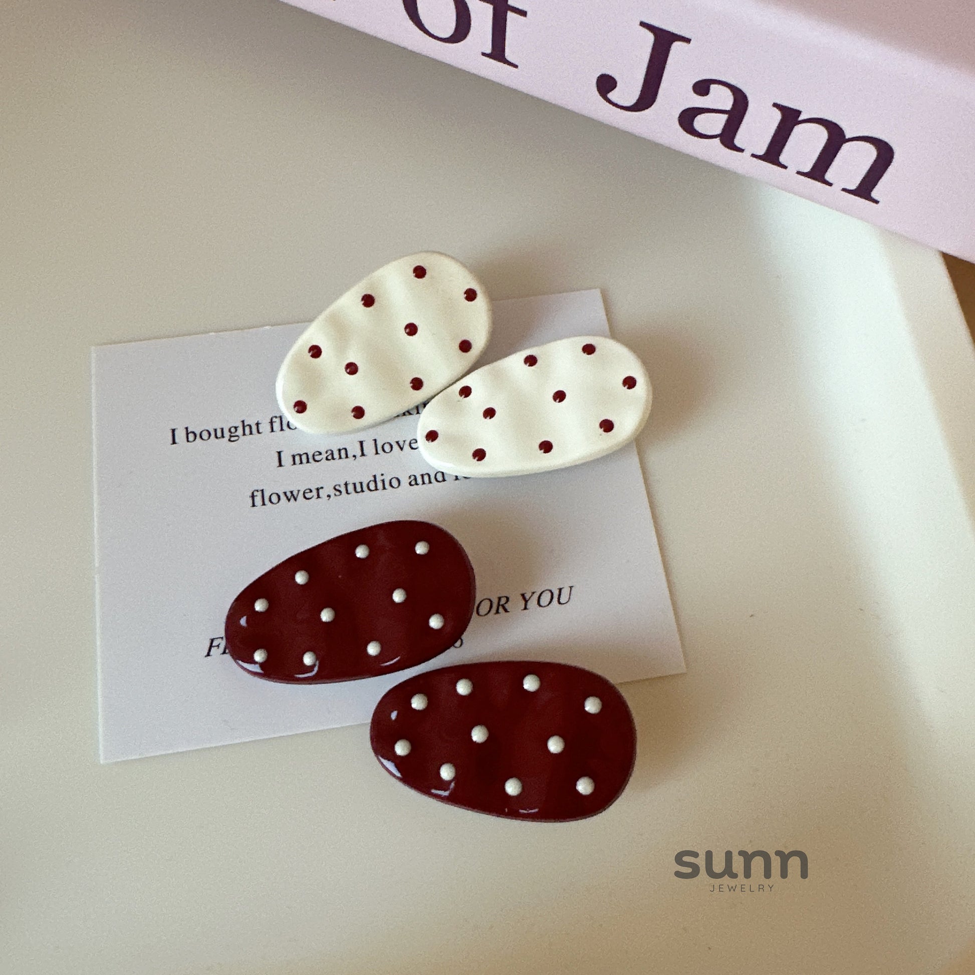 Ryann Polka Dot Hair Clip [Z8K6JYC9]