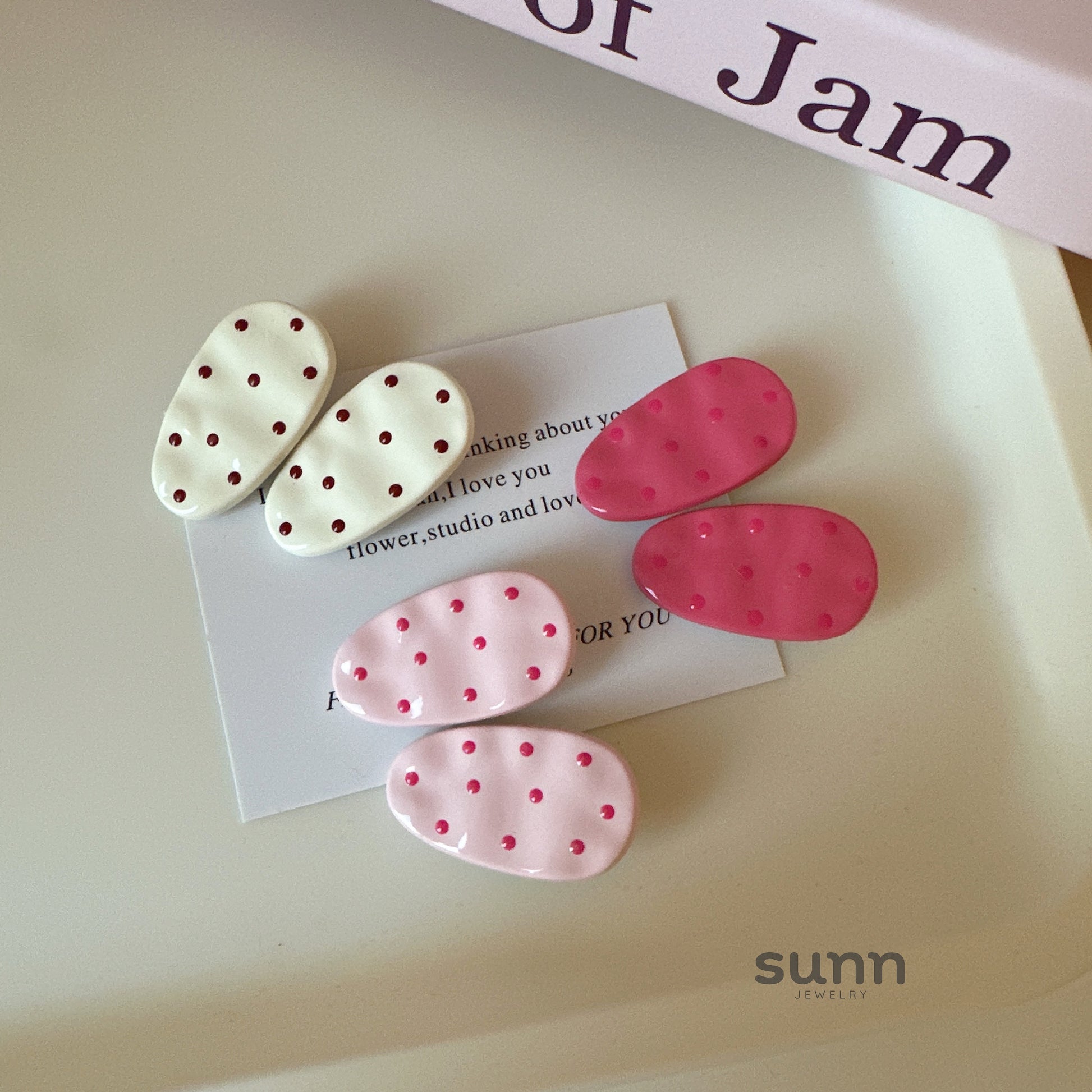 Ryann Polka Dot Hair Clip [U7JPFHTT]