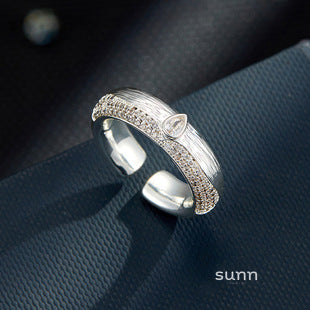 Ryann Textured Open Ring [S513EUHS]