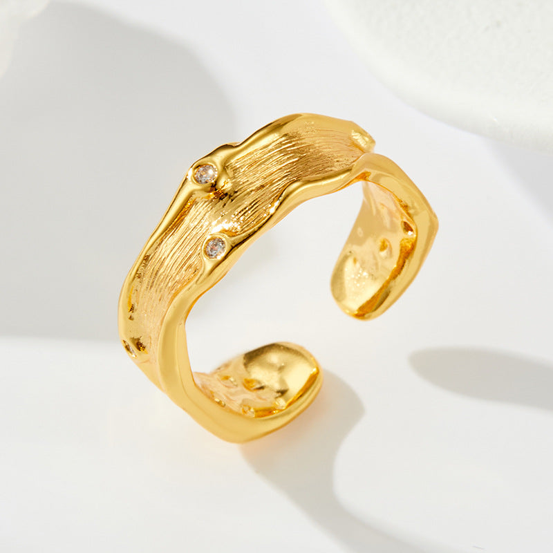 Ryann Textured Open Ring [B6VNWRQZ]
