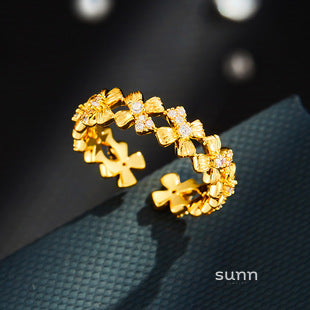 Ryann Textured Open Ring [JRIP783U]