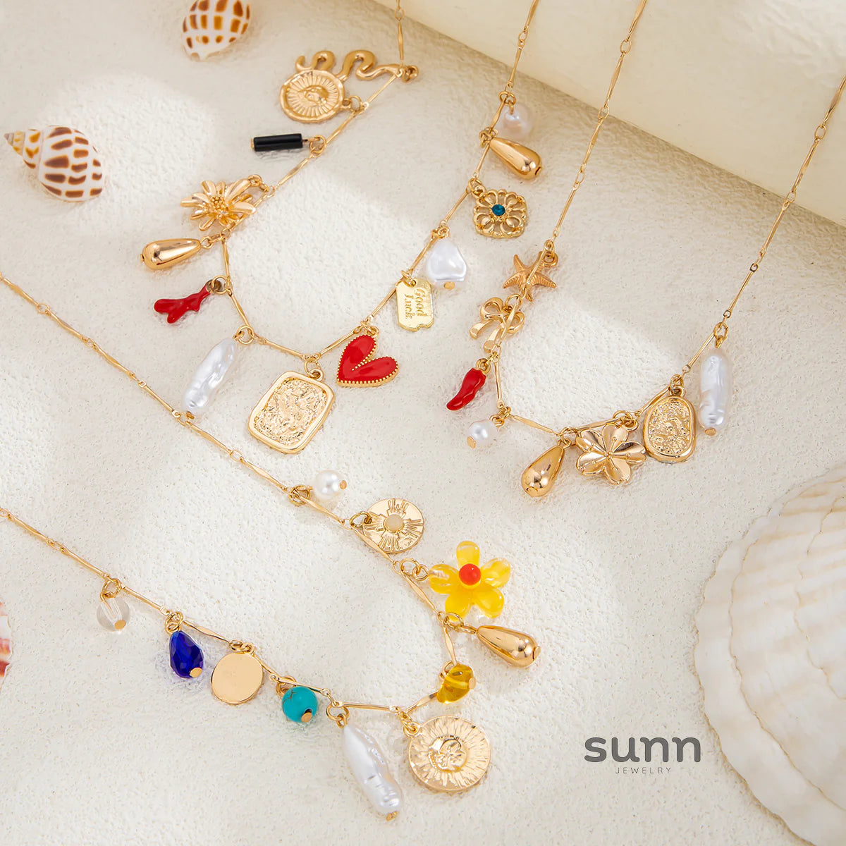 Ryen Layered Coastal Necklace Set