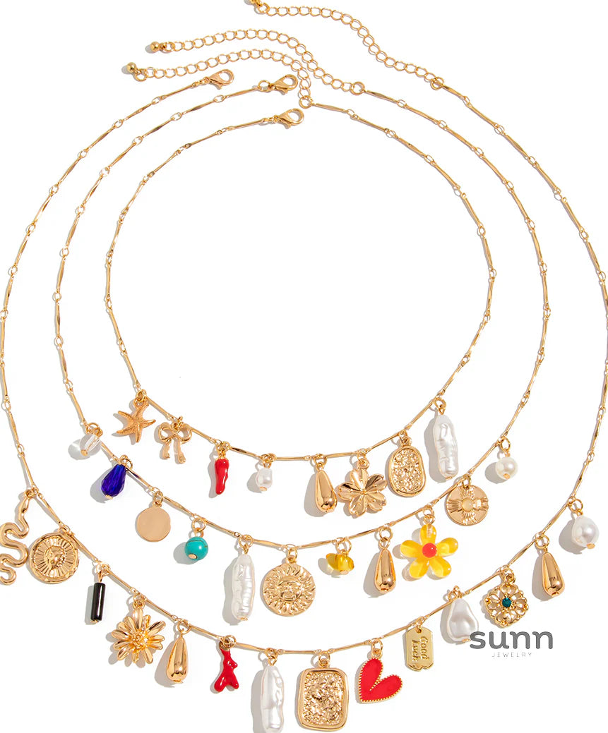 Ryen Layered Coastal Necklace Set