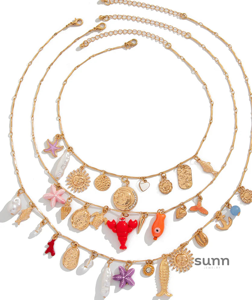 Ryen Layered Coastal Necklace Set