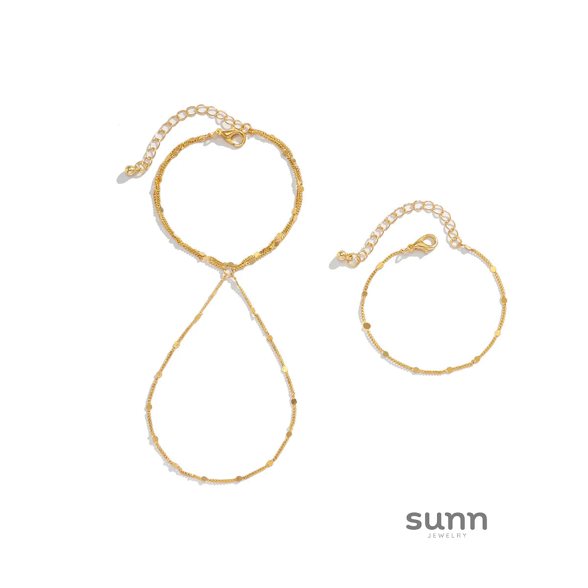 Ryen Layered Hand Chain Set
