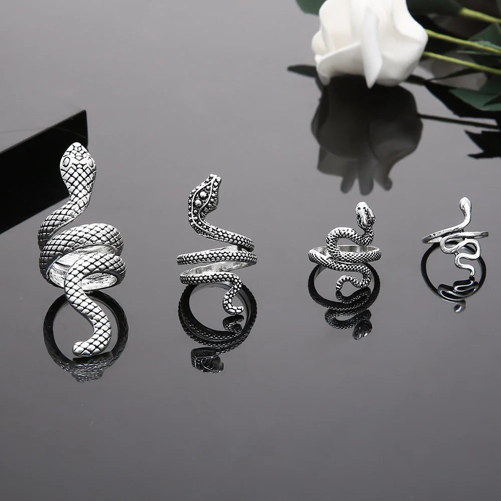 Ryen Statement Snake Ring Set