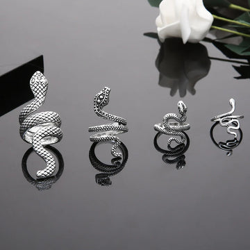 Ryen Statement Snake Ring Set