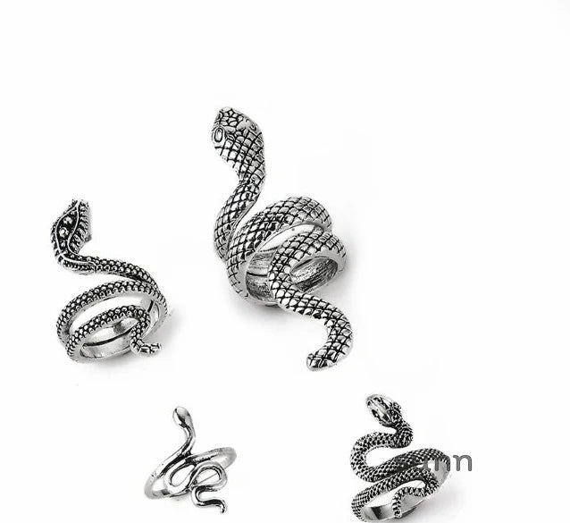 Ryen Statement Snake Ring Set