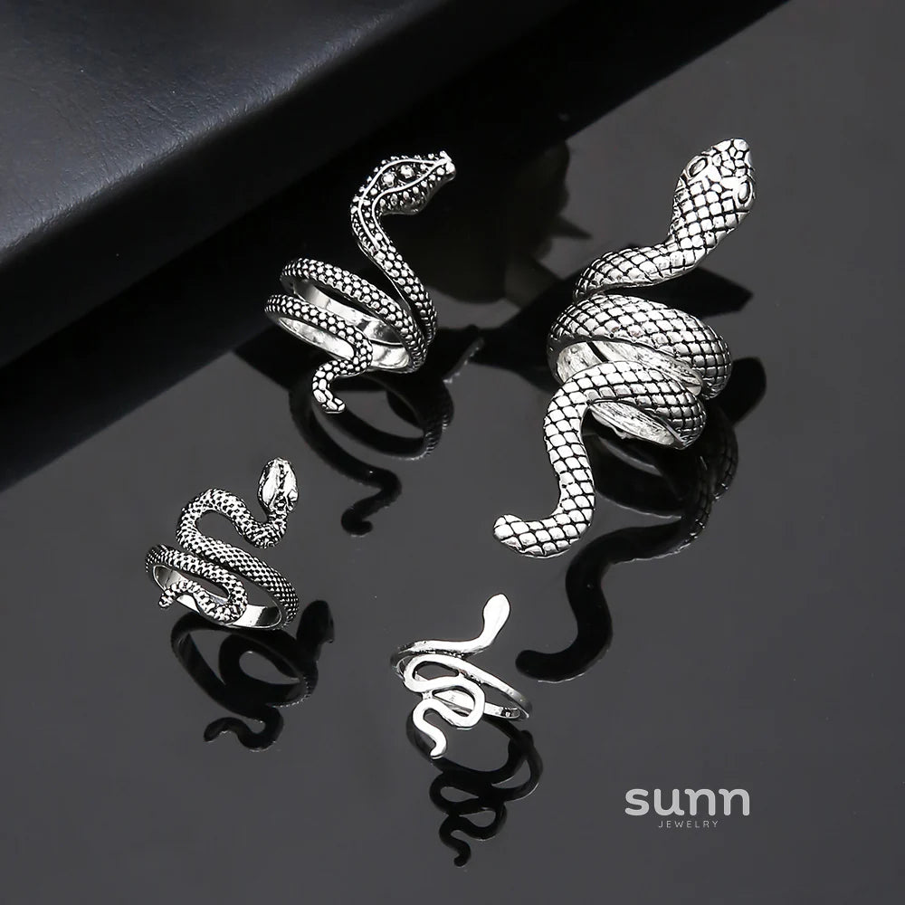 Ryen Statement Snake Ring Set