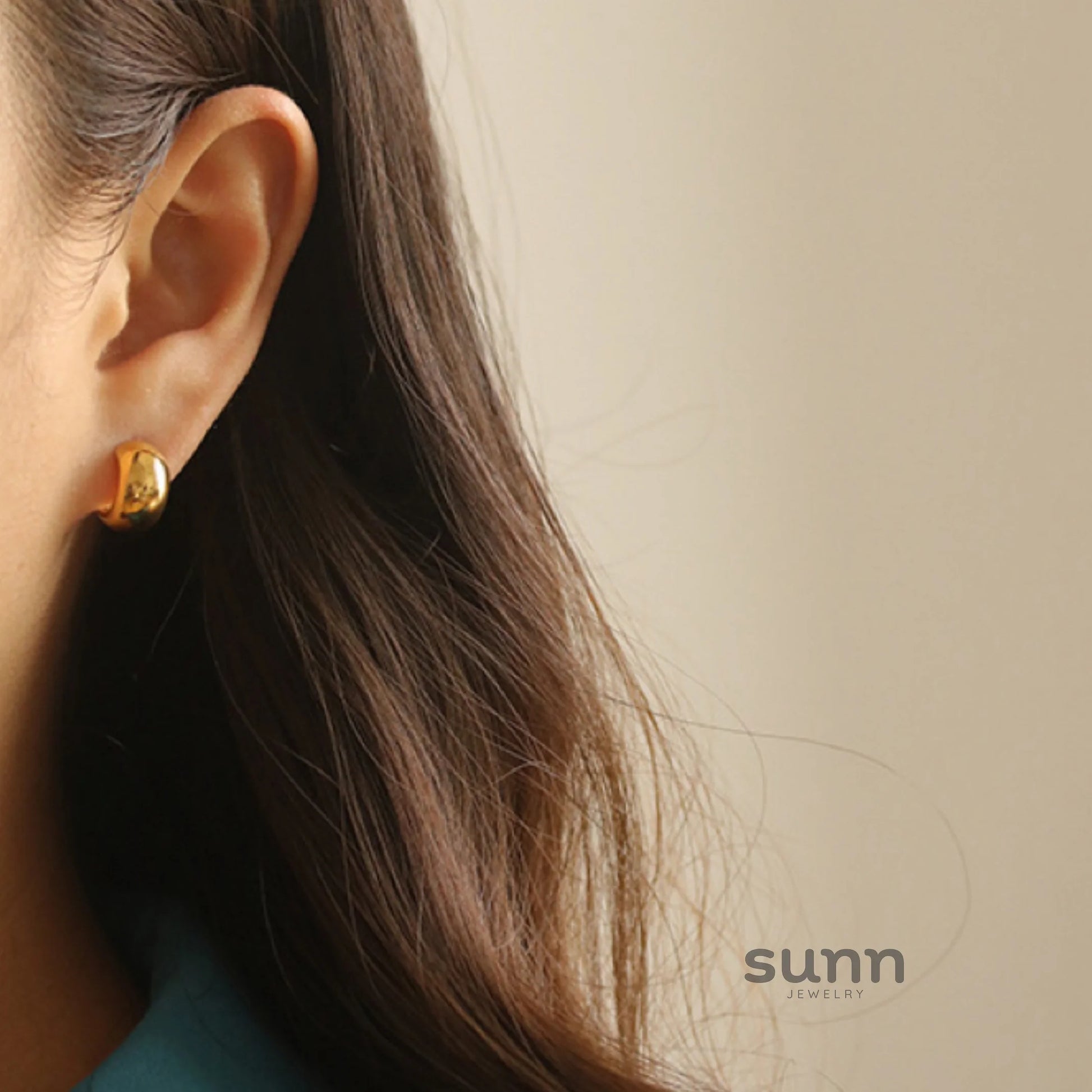 Rylyn Minimalist C-Shaped Studs