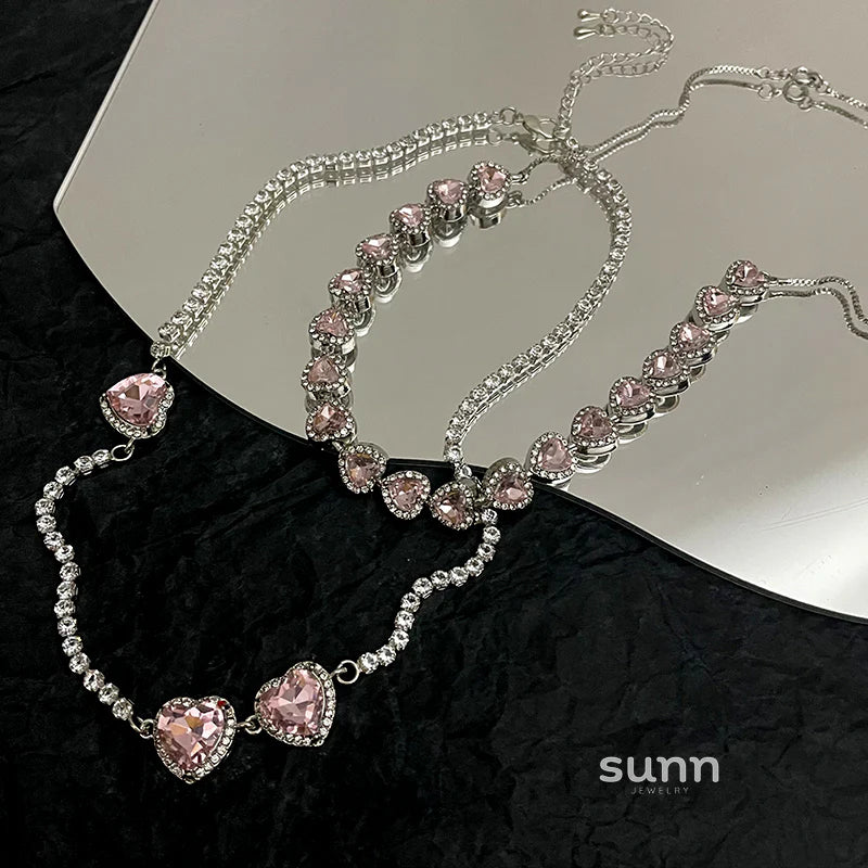 Rylynn Pink Pave Necklace