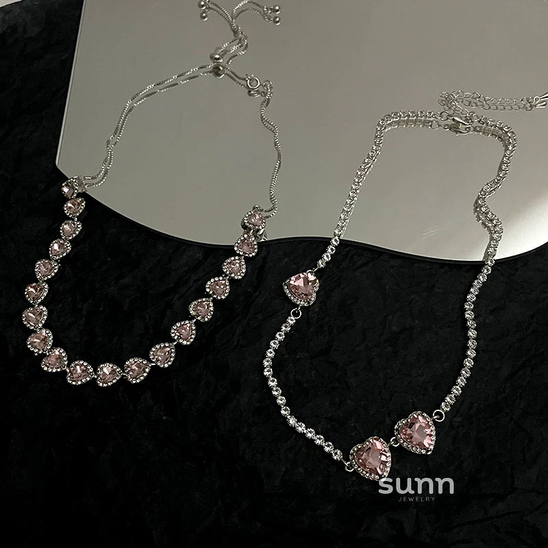 Rylynn Pink Pave Necklace