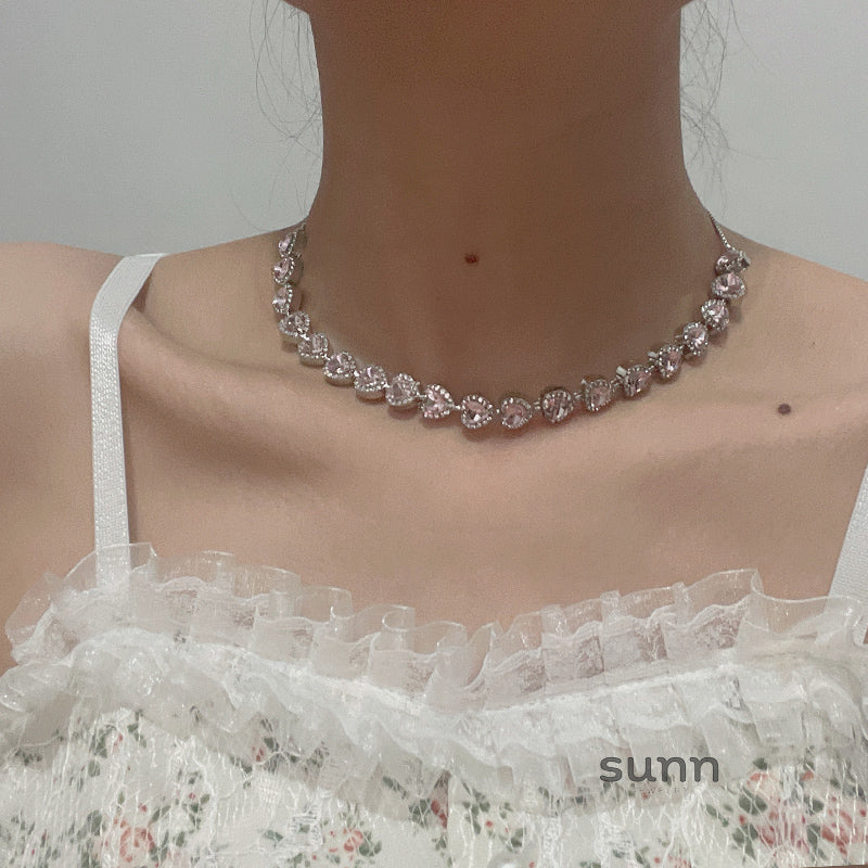 Rylynn Pink Pave Necklace