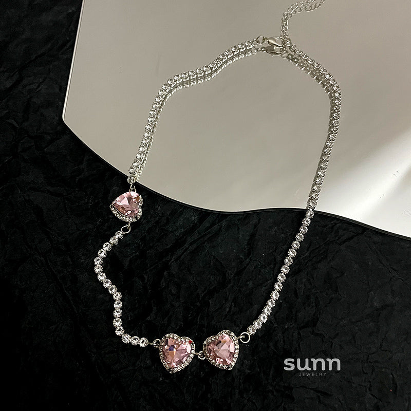 Rylynn Pink Pave Necklace