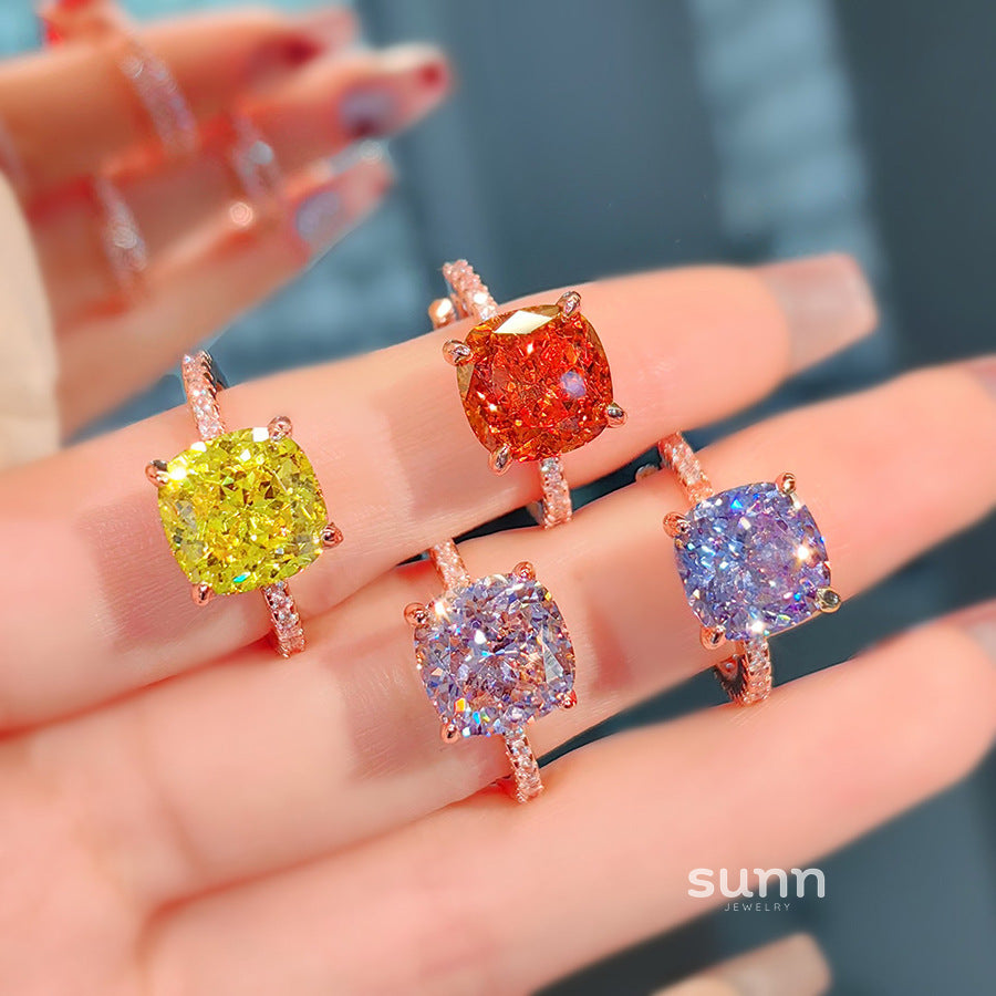 Rylynn Square Sparkle Ring [RZN8ZGI9]