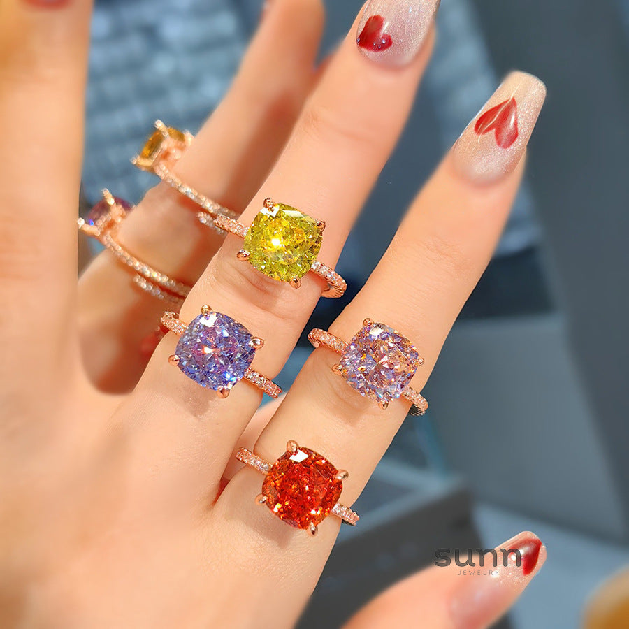 Rylynn Square Sparkle Ring [XK379PXA]