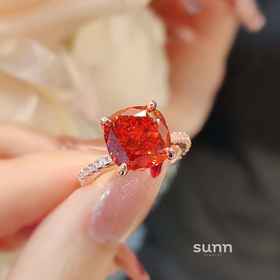 Rylynn Square Sparkle Ring [V1MIYKJT]