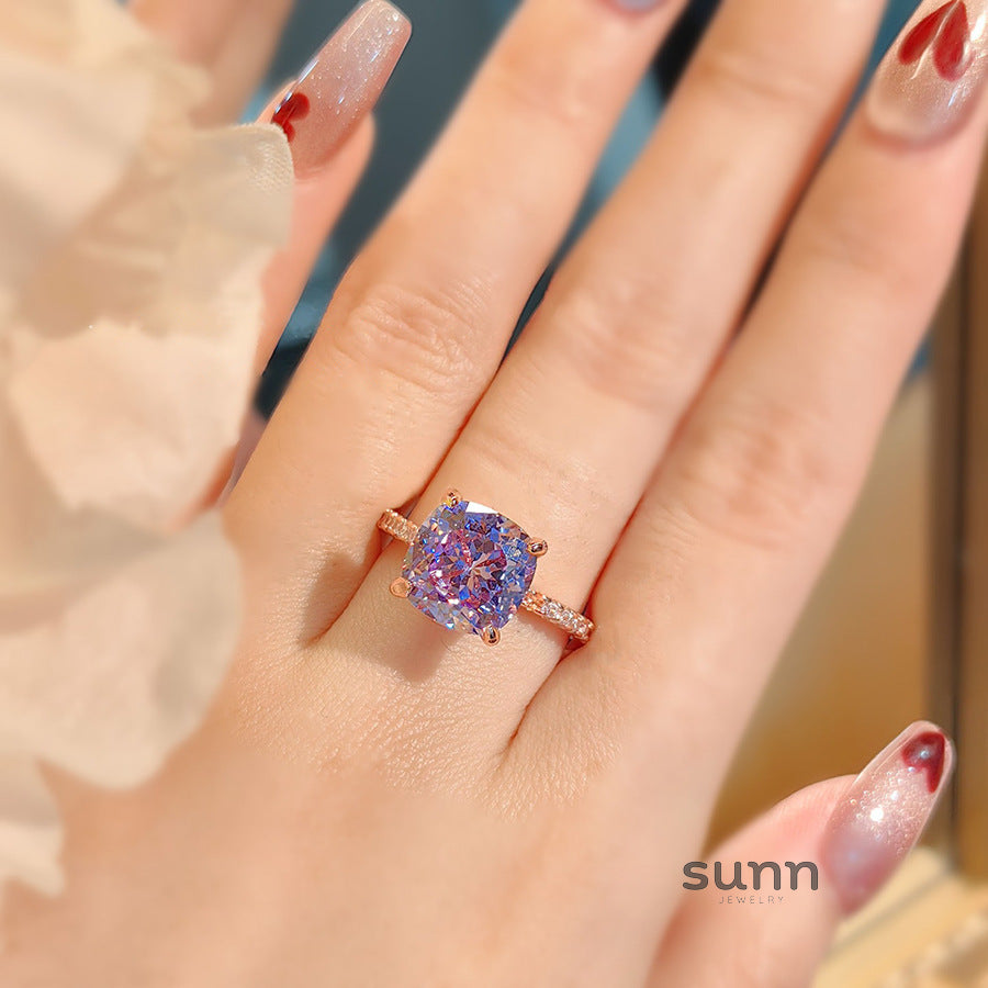Rylynn Square Sparkle Ring [LT2RFDMP]