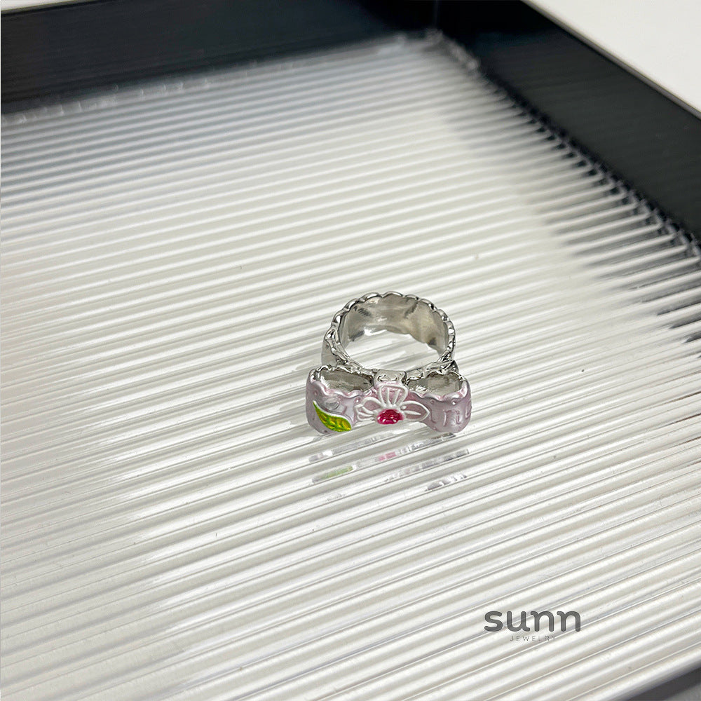 Ryver Colorful Enamel Bow Ring [1EZBEDTL]