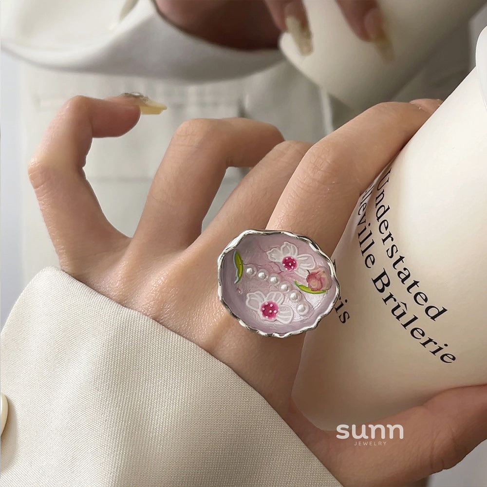 Ryver Colorful Enamel Bow Ring [ARDRF2WU]