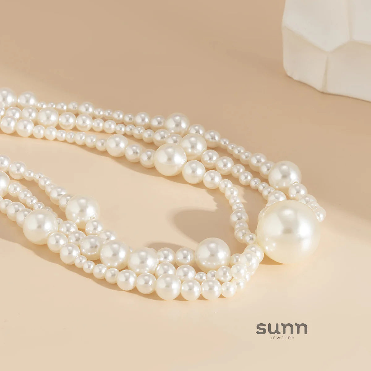 Saba Faux Pearl Tassel Necklace