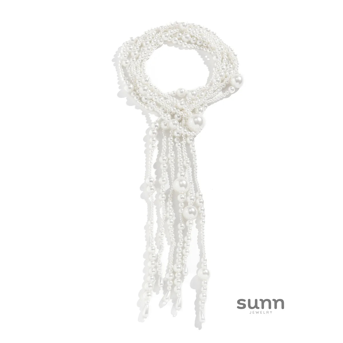 Saba Faux Pearl Tassel Necklace