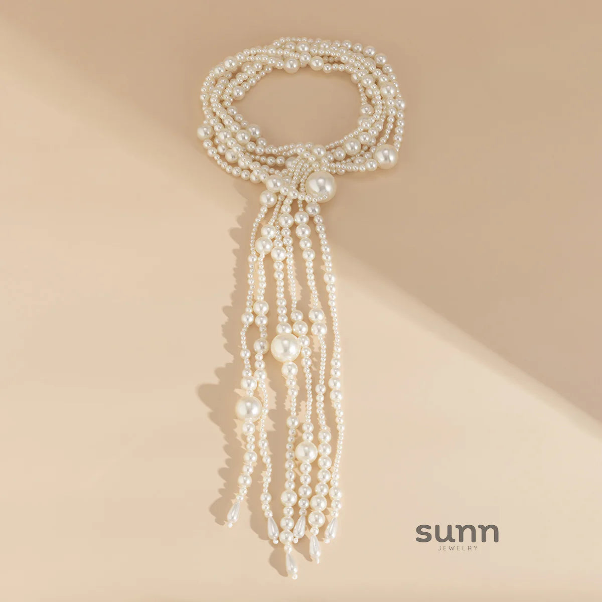 Saba Faux Pearl Tassel Necklace