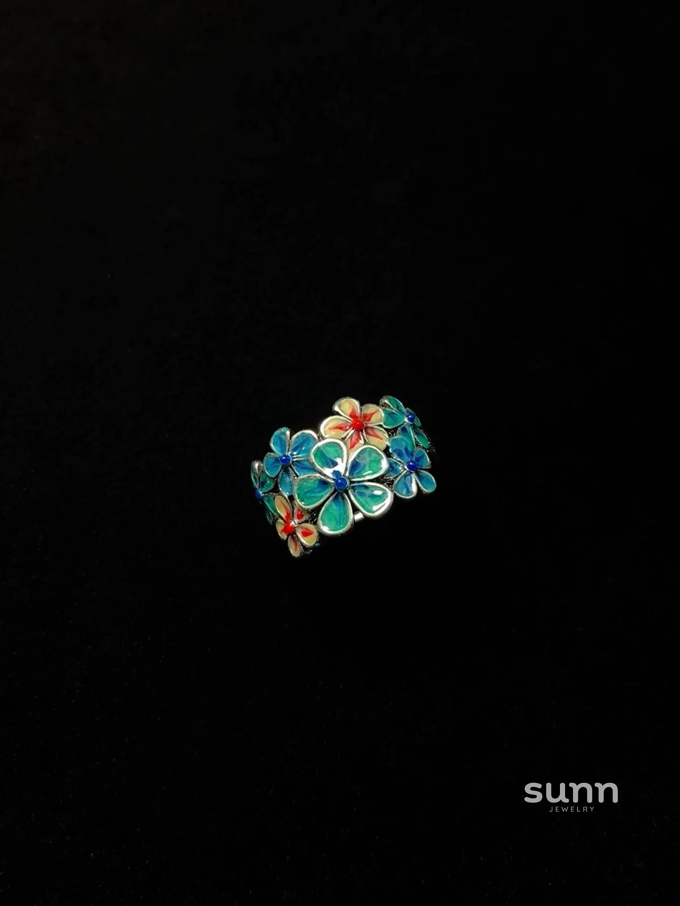 Sabiha Enamel Bloom Ring