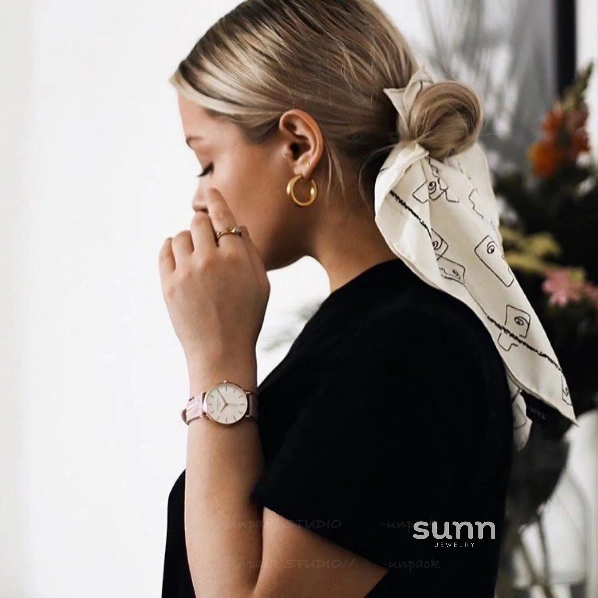 Sachi Classic Hoop Earrings