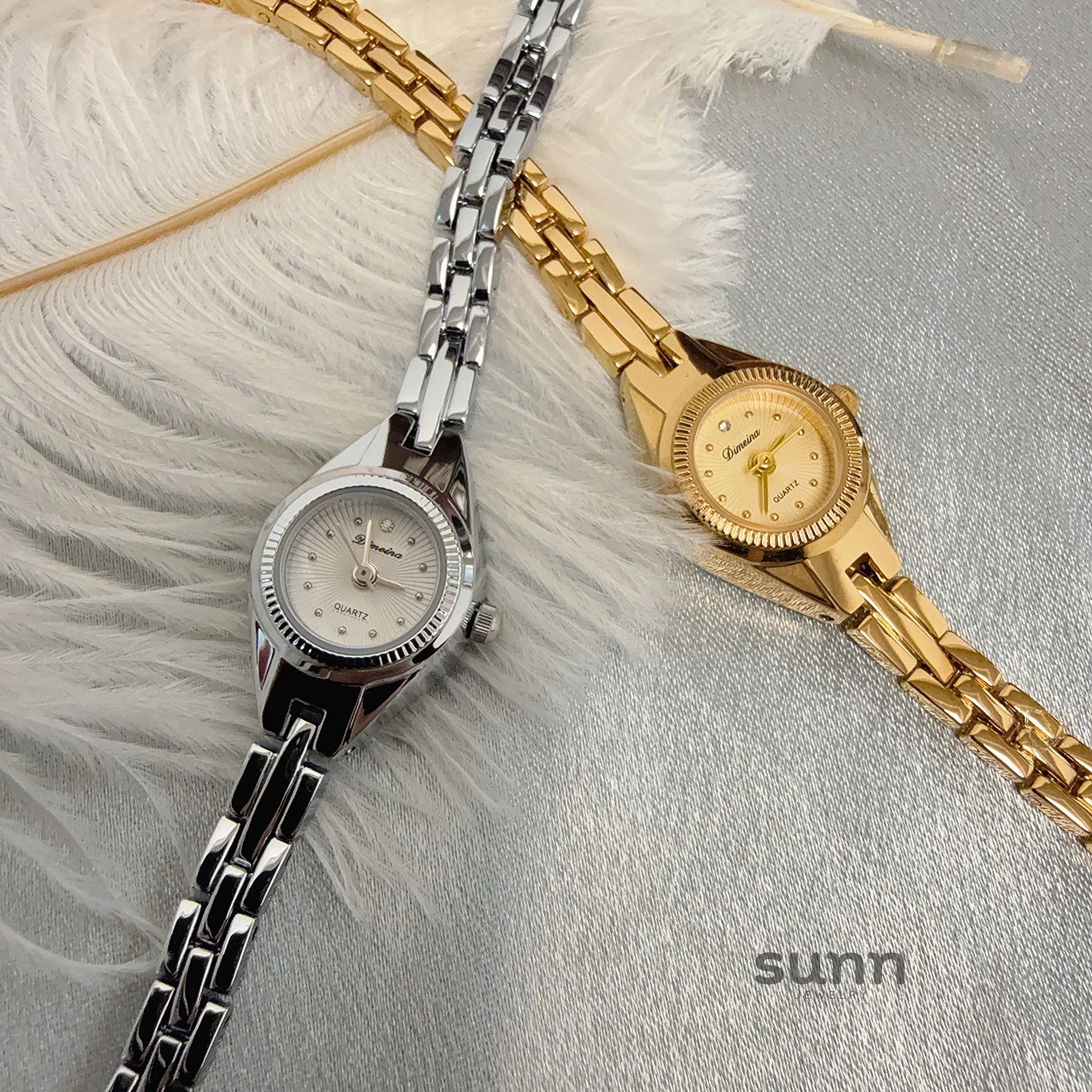 Sadia Petite Vintage Chain Watch