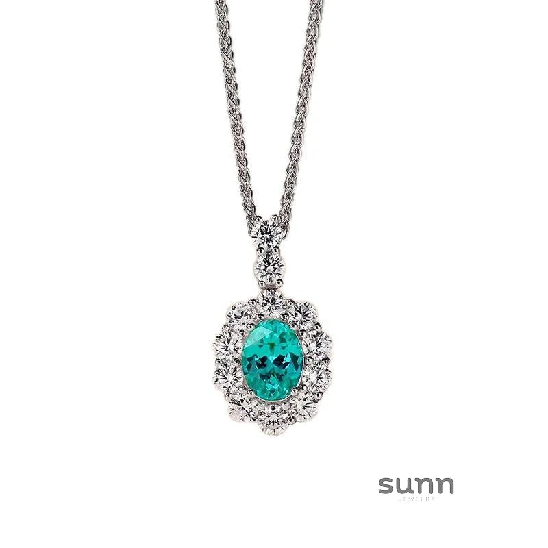 Saffron Paraiba Starburst Necklace