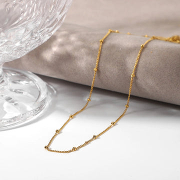 Safia Layered Bead Chain Necklace