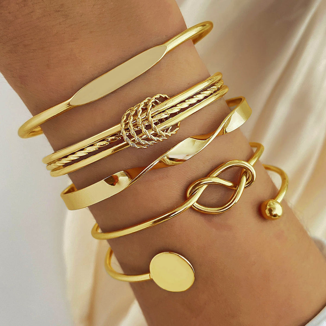 Safia Stackable Bracelet Set [W31CEPBB]