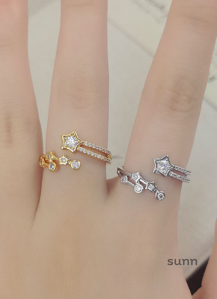 Sahana Star Zircon Ring [1E4K0LDB]
